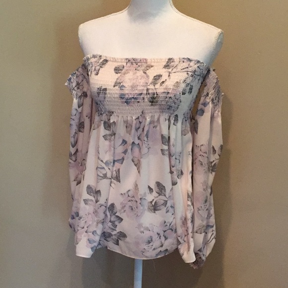 Show Me Your Mumu Top Raquel Smock Off Shoulder - Picture 6 of 8